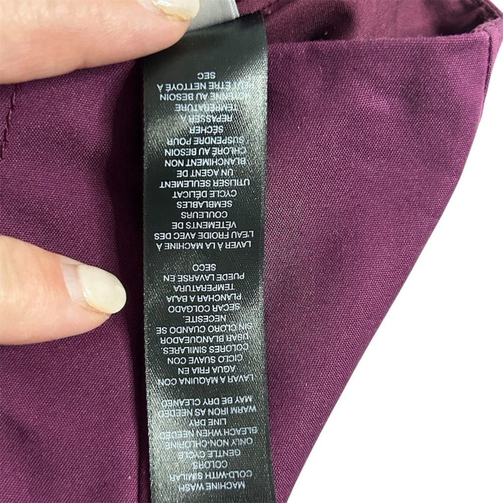 White House Black Market‎ Women's Red Burgundy Pencil Skirt Size 10 Knee Length - Picture 4 of 7